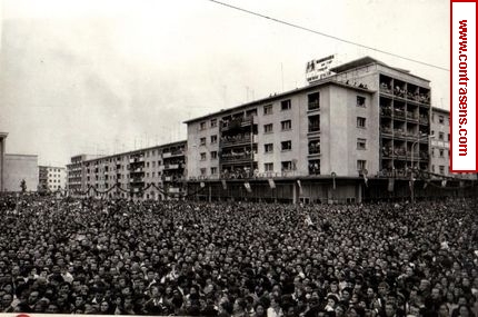 Aspect din timpul vizitei conducătorilor de partid şi de stat în regiunea Bacău (Bacău) [Fotografia #A378]Cota: 330/1966 -